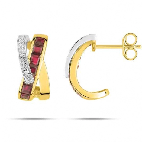Boucles d'Oreilles Rubis