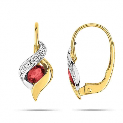 Boucles d'Oreilles Rubis