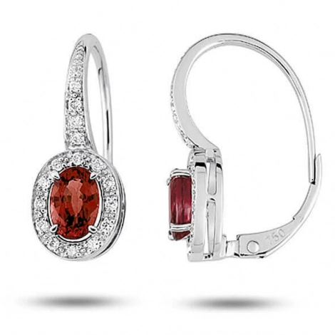 Boucles d'oreilles rubis
