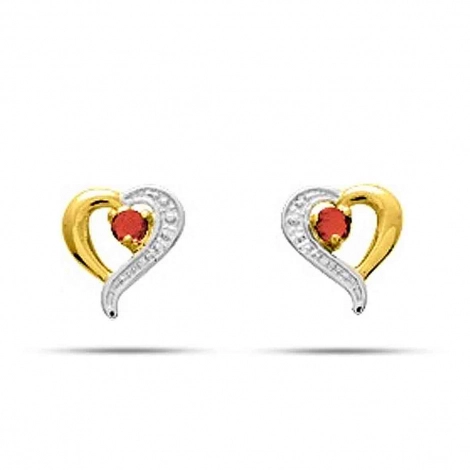 Boucles d'Oreilles Rubis