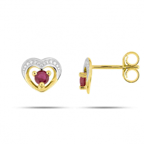 Boucles d'Oreilles Rubis