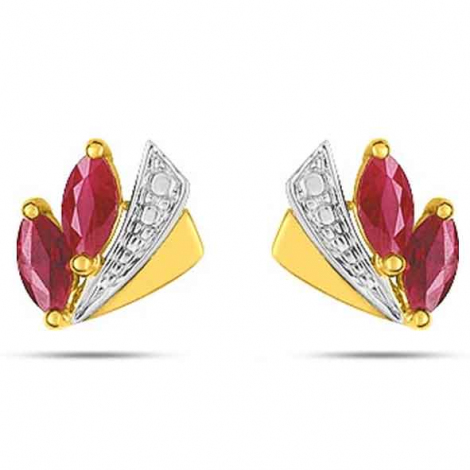 Boucles d'Oreilles Rubis