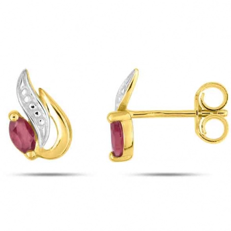 Boucles d'Oreilles Rubis