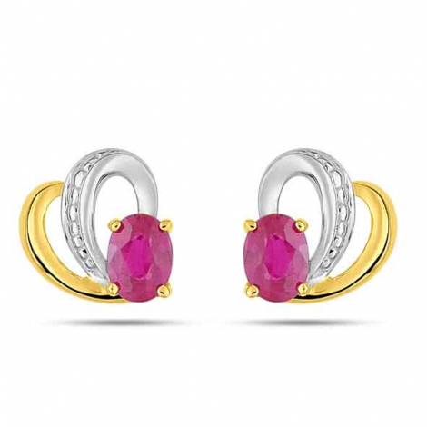 Boucles d'Oreilles Rubis