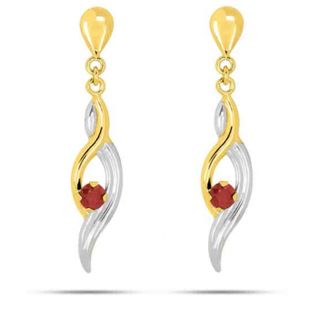 Boucles d'Oreilles Rubis