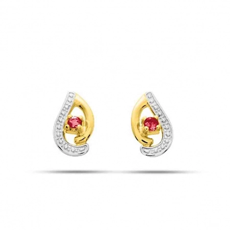 Boucles d'Oreilles Rubis