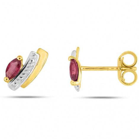 Boucles d'Oreilles Rubis