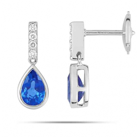 Boucles d'oreilles Saphir