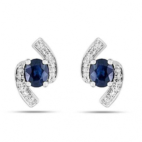 Boucles d'Oreilles Saphir