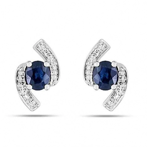 Boucles d'Oreilles Saphir