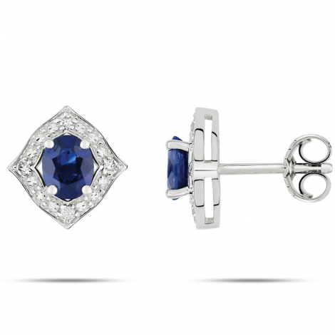 Boucles d'Oreilles Saphir