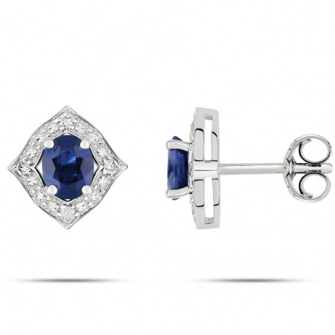 Boucles d'Oreilles Saphir