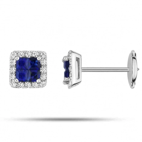 Boucles d'oreilles Saphir 
