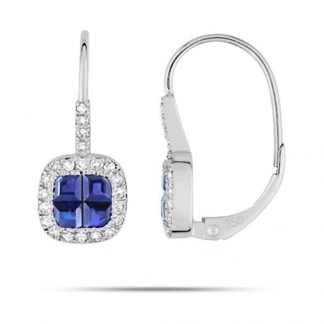 Boucles d'oreilles Saphir