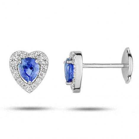 Boucles d'oreilles Saphir 