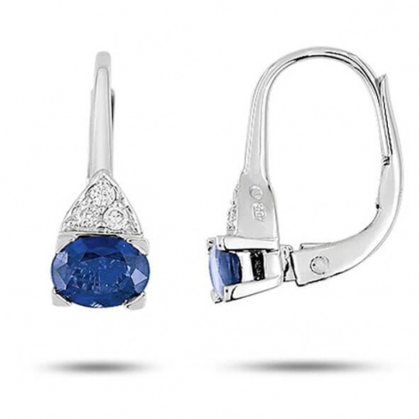 Boucles d'oreilles Saphir