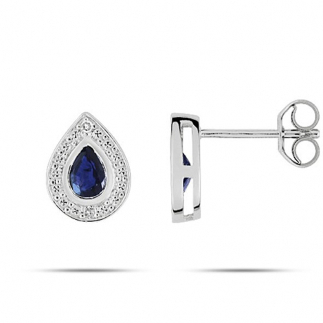 Boucles d'Oreilles Saphir
