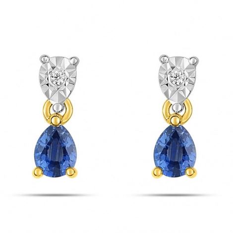 Boucles d'Oreilles Saphir