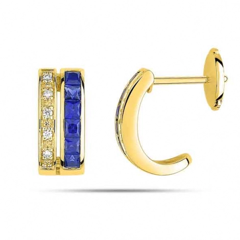 Boucles d'oreilles Saphir