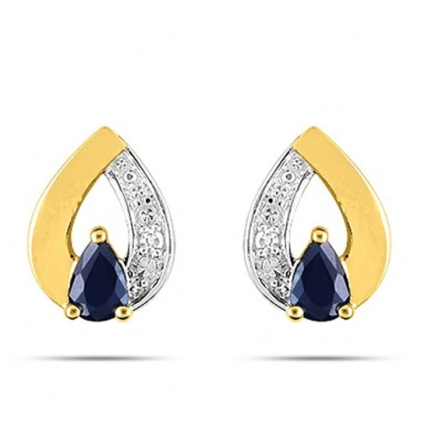 Boucles d'Oreilles Saphir