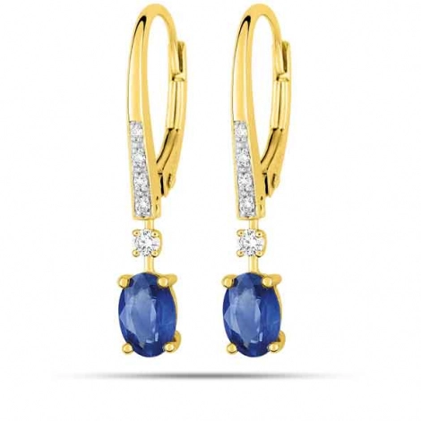 Boucles d'oreilles Saphir