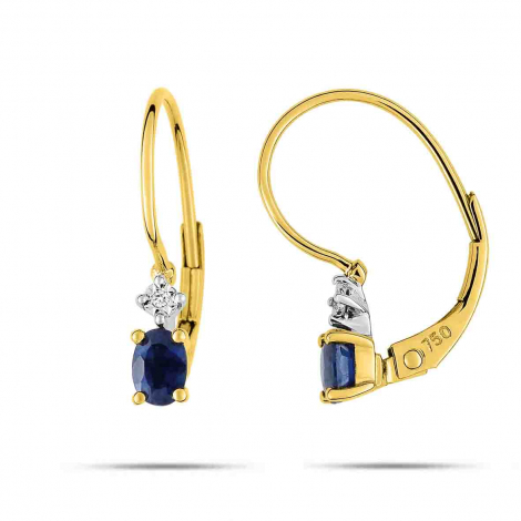 Boucles d'Oreilles Saphir