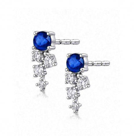 Boucles d'oreilles Saphir et Diamants � combiner
