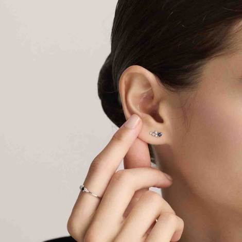 Boucles d'oreilles Saphir et Diamants