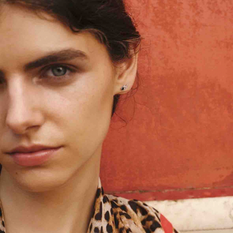 Boucles d'oreilles Saphir et Diamants