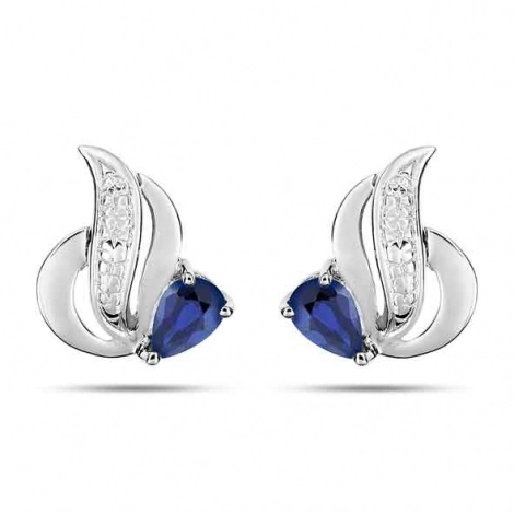Boucles d'Oreilles Saphir