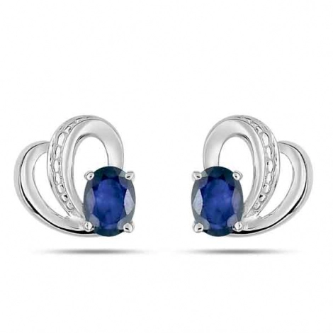 Boucles d'Oreilles Saphir