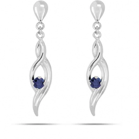 Boucles d'Oreilles Saphir
