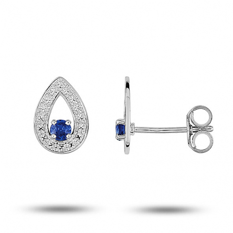 Boucles d'oreilles Saphir