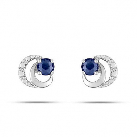 Boucles d'Oreilles Saphir