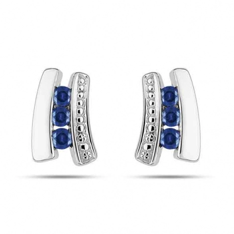 Boucles d'Oreilles Saphir