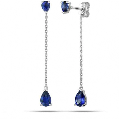Boucles d'Oreilles Saphir