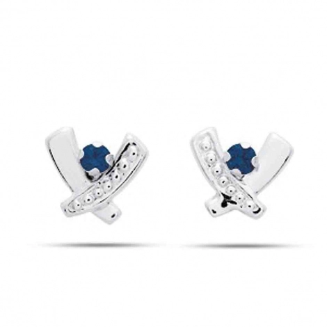 Boucles d'Oreilles Saphir