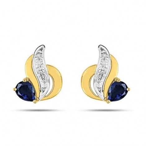 Boucles d'Oreilles Saphir