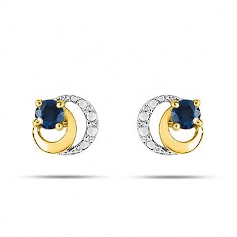 Boucles d'Oreilles Saphir