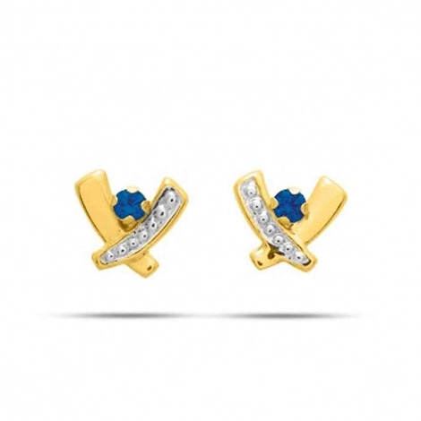 Boucles d'Oreilles Saphir