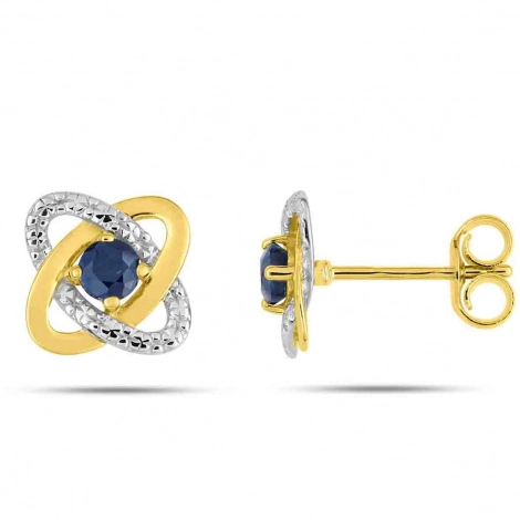 Boucles d'Oreilles Saphir