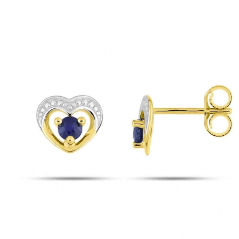 Boucles d'Oreilles Saphir