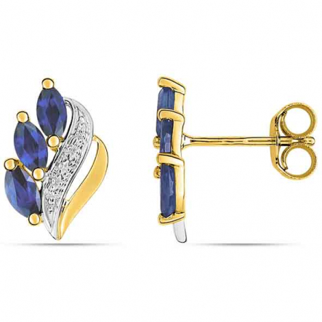 Boucles d'Oreilles Saphir