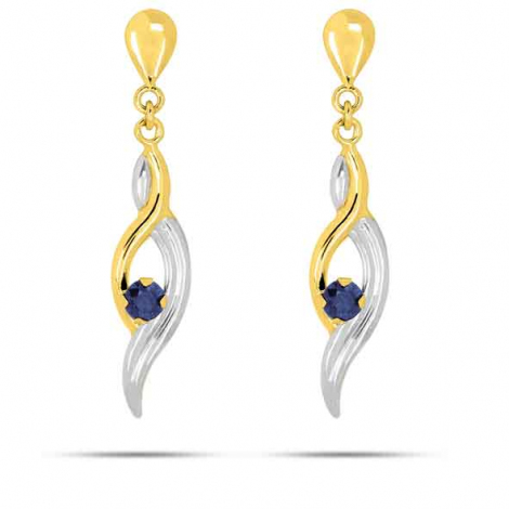Boucles d'Oreilles Saphir