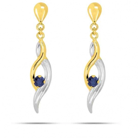 Boucles d'Oreilles Saphir