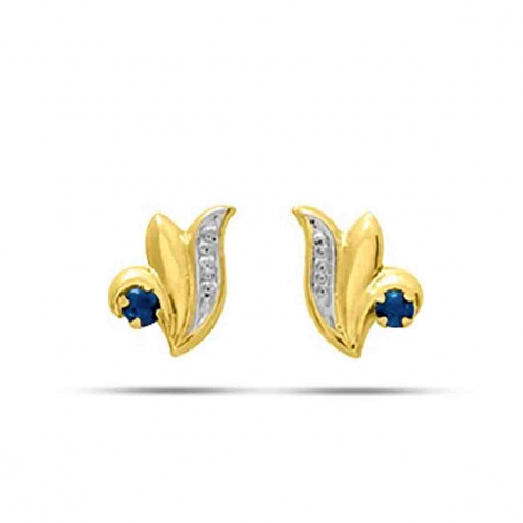 Boucles d'Oreilles Saphir