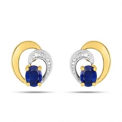 Boucles d'Oreilles Saphir