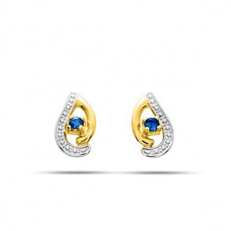 Boucles d'Oreilles Saphir