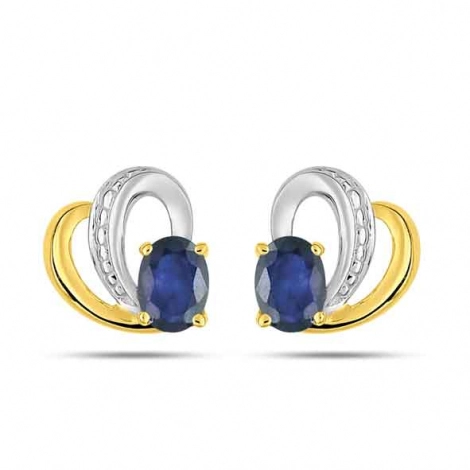 Boucles d'Oreilles Saphir