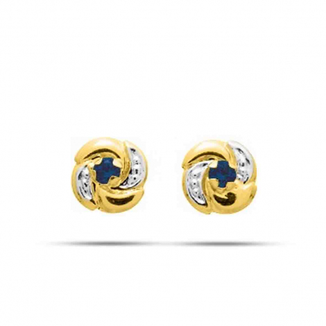 Boucles d'Oreilles Saphir